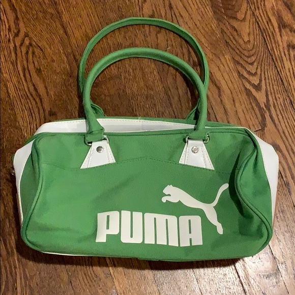 puma tote bag green